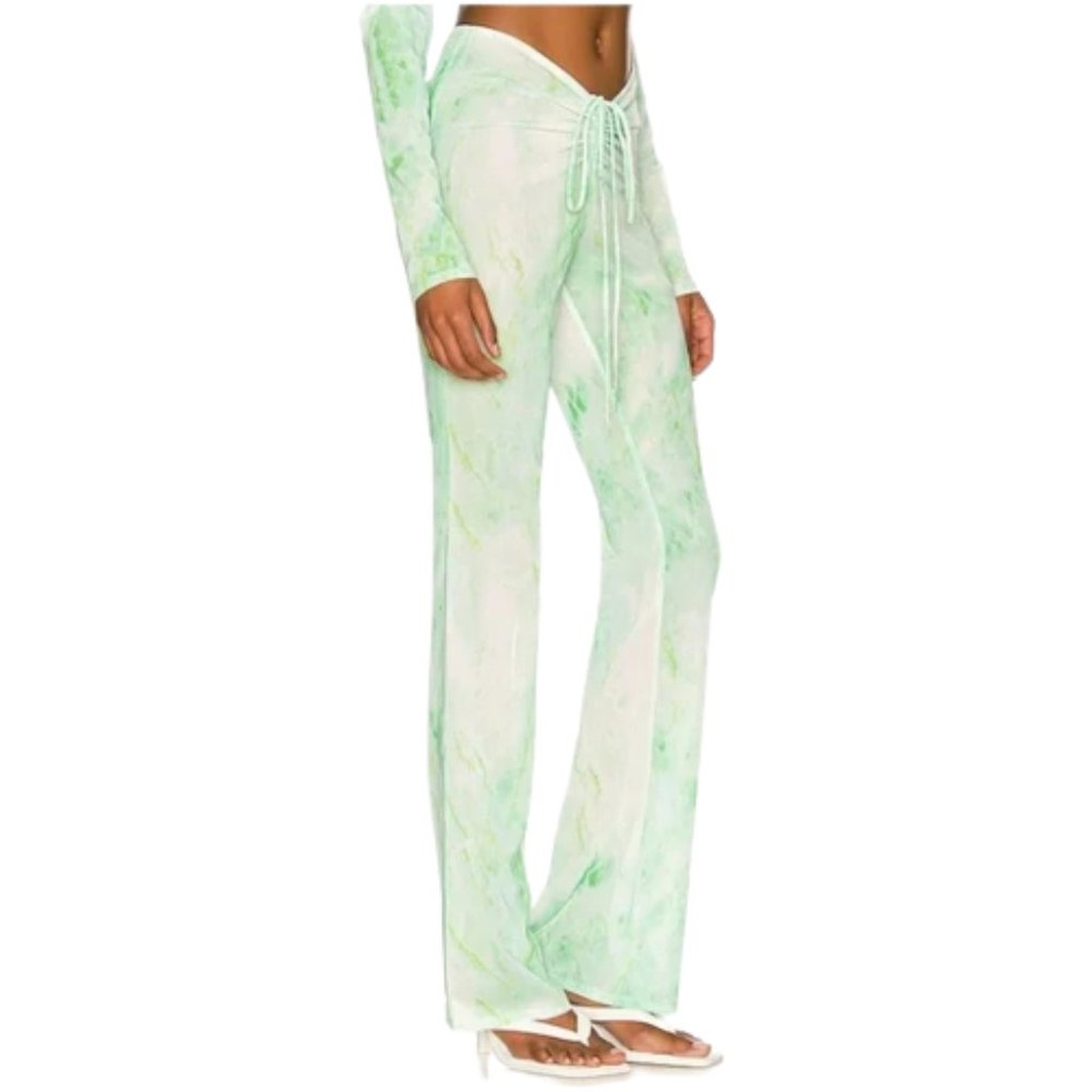 Good American Mesh Ruched V Boot Pant - Picture 4 of 11